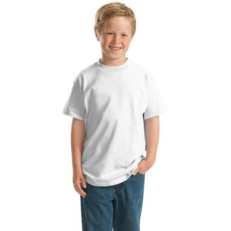 Hanes - Youth Beefy-T Born to Be Worn 100% Cotton T-Shirt. 5380